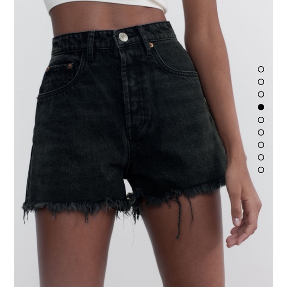 Zara Pants - Zara Frayed Hi Rise Denim Shorts